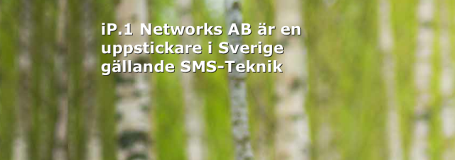 iP1 - Är en uppstickare i Sverige gällande SMS-teknik